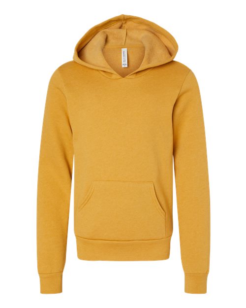 BELLA + CANVAS 3719Y Youth Sponge Fleece Hoodie Sweatshirt