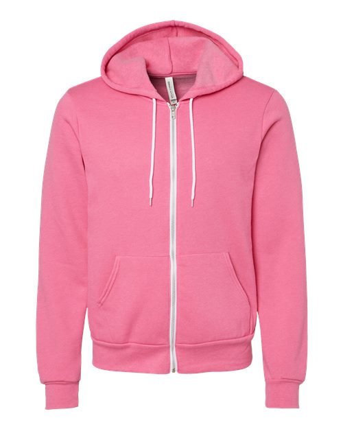 BELLA + CANVAS 3739 Unisex Sponge Fleece Full-Zip Hoodie Sweatshirt
