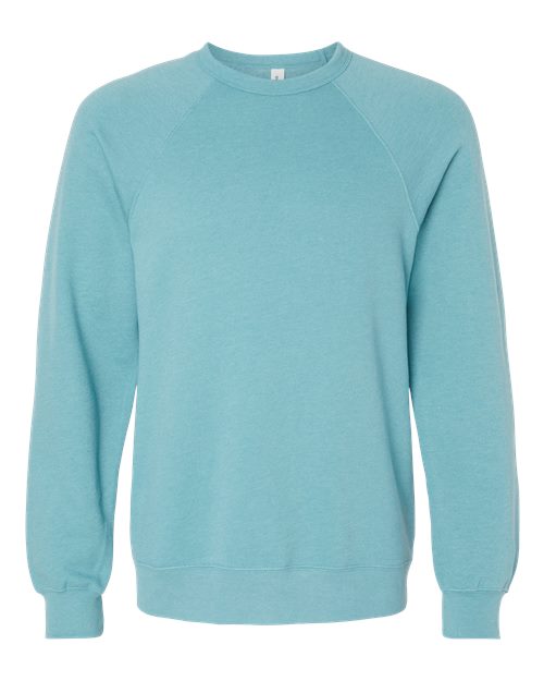 BELLA + CANVAS 3901 Unisex Sponge Fleece Raglan Crewneck Sweatshirt