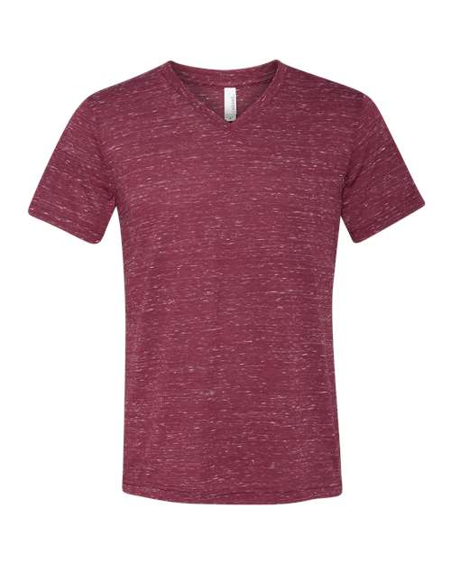 BELLA + CANVAS 3655 Unisex Textured Jersey V-Neck Tee