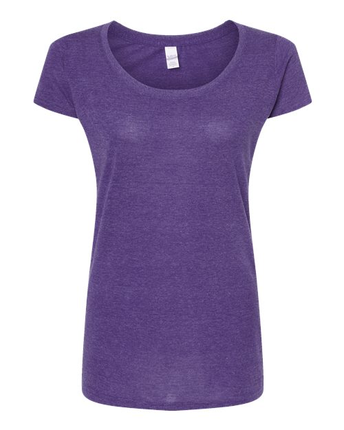 Tultex 243 Women's Poly-Rich Scoop Neck T-Shirt