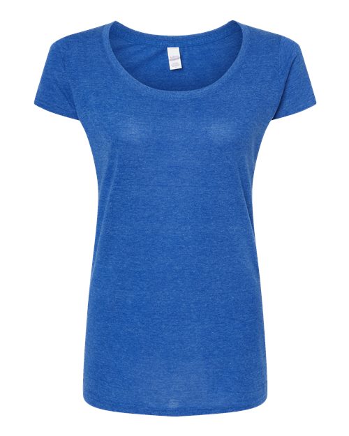 Tultex 243 Women's Poly-Rich Scoop Neck T-Shirt