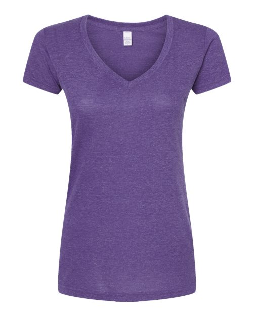 Tultex 244 Women's Poly-Rich V-Neck T-Shirt