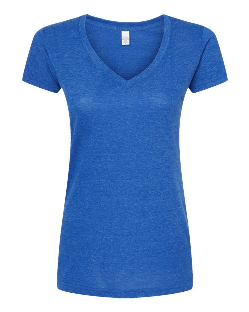 Tultex 244 Women's Poly-Rich V-Neck T-Shirt