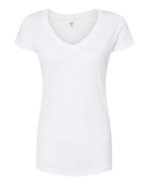 Tultex 244 Women's Poly-Rich V-Neck T-Shirt