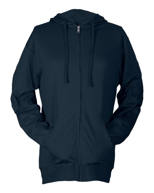 Tultex 260 Unisex Beach Full-Zip Hooded Long Sleeve T-Shirt