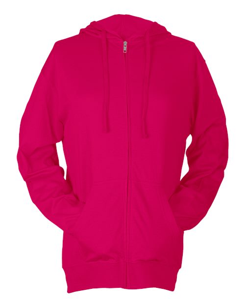 Tultex 260 Unisex Beach Full-Zip Hooded Long Sleeve T-Shirt