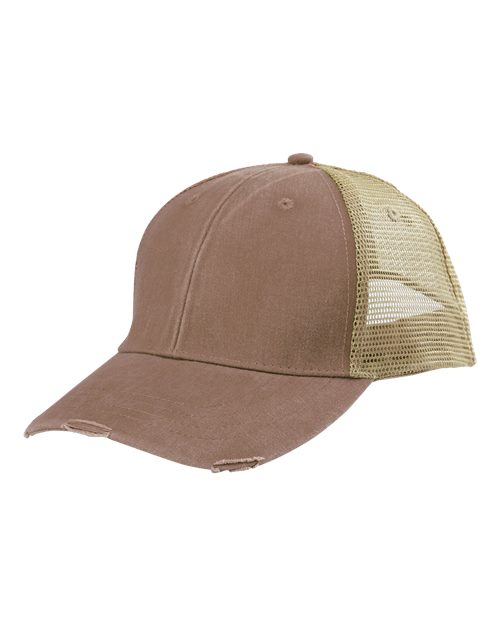 Adams Headwear OL102 Ollie Distressed Trucker Cap