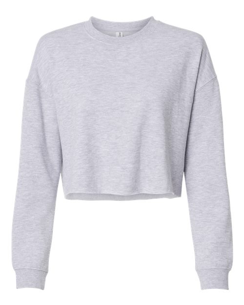 Independent Trading Co. AFX24CRP Women's Lightweight Crop Crewneck Sweatshirt