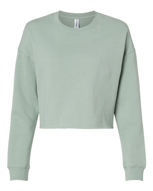 Independent Trading Co. AFX24CRP Women's Lightweight Crop Crewneck Sweatshirt