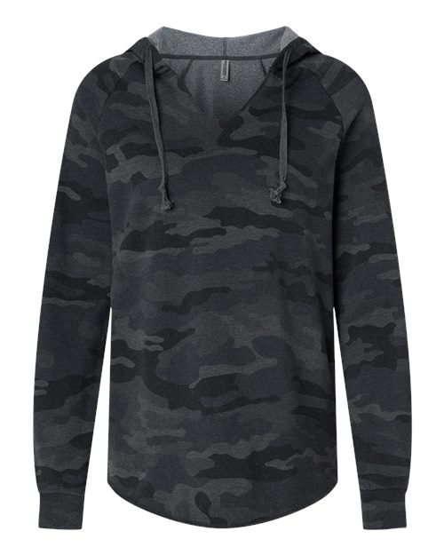 Independent Trading Co. PRM2500 Women’s Lightweight California Wave Wash Hooded Sweatshirt