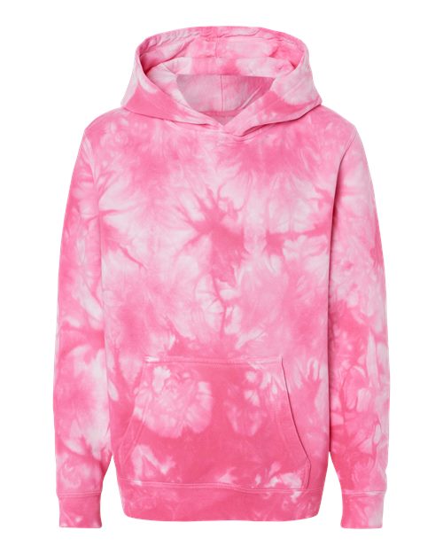 Independent Trading Co. PRM1500TD Youth Midweight Tie-Dyed Hooded Sweatshirt