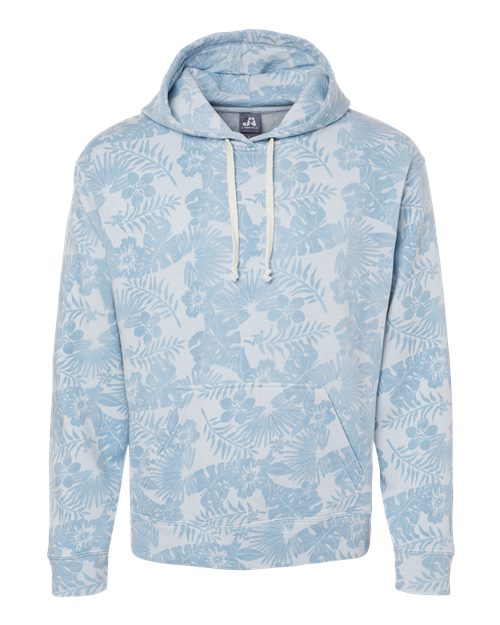 J. America 8871 Men's Triblend Fleece Hooded Sweatshirt