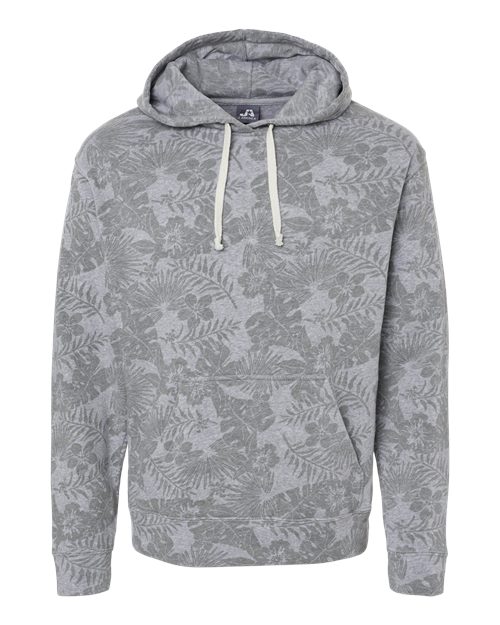 J. America 8871 Men's Triblend Fleece Hooded Sweatshirt