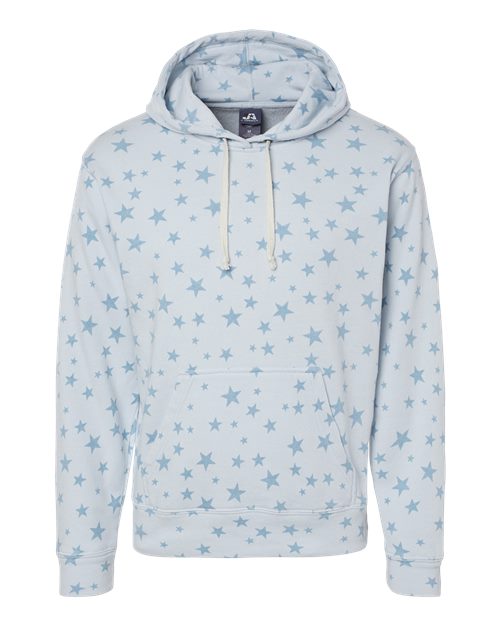 J. America 8871 Men's Triblend Fleece Hooded Sweatshirt