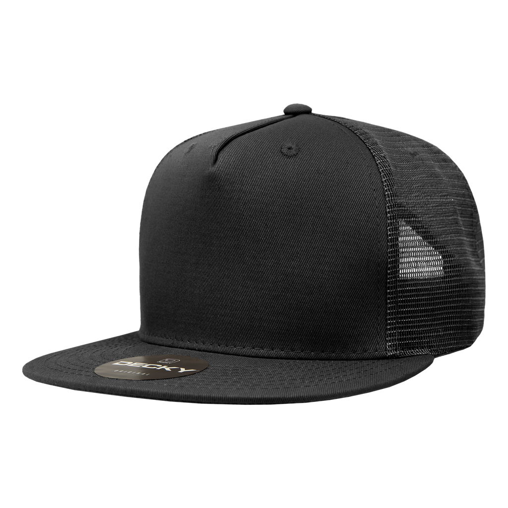Decky 1040 5 Panel High Profile Structured Cotton Blend Trucker