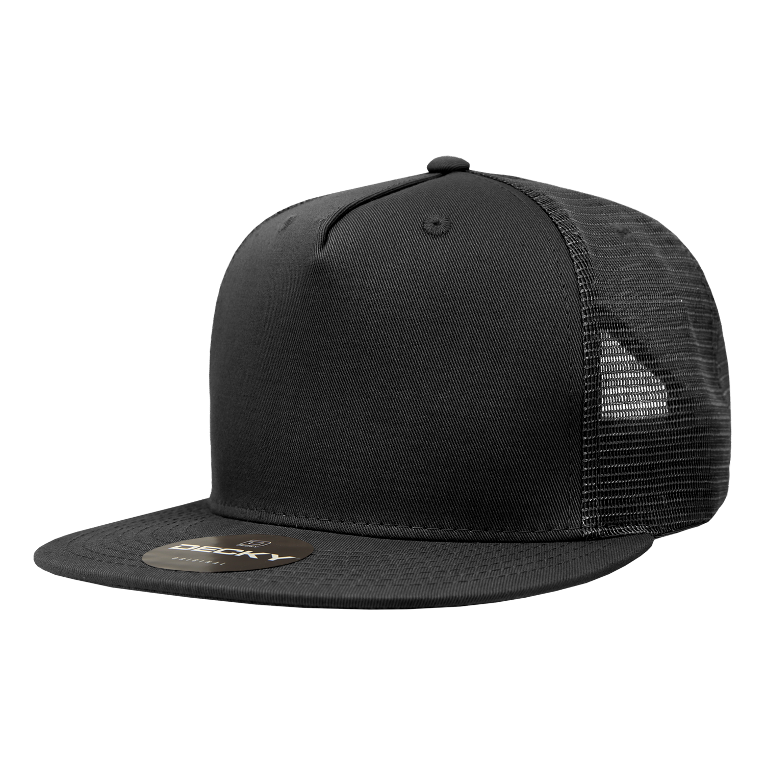 Decky 1040 5 Panel High Profile Structured Cotton Blend Trucker