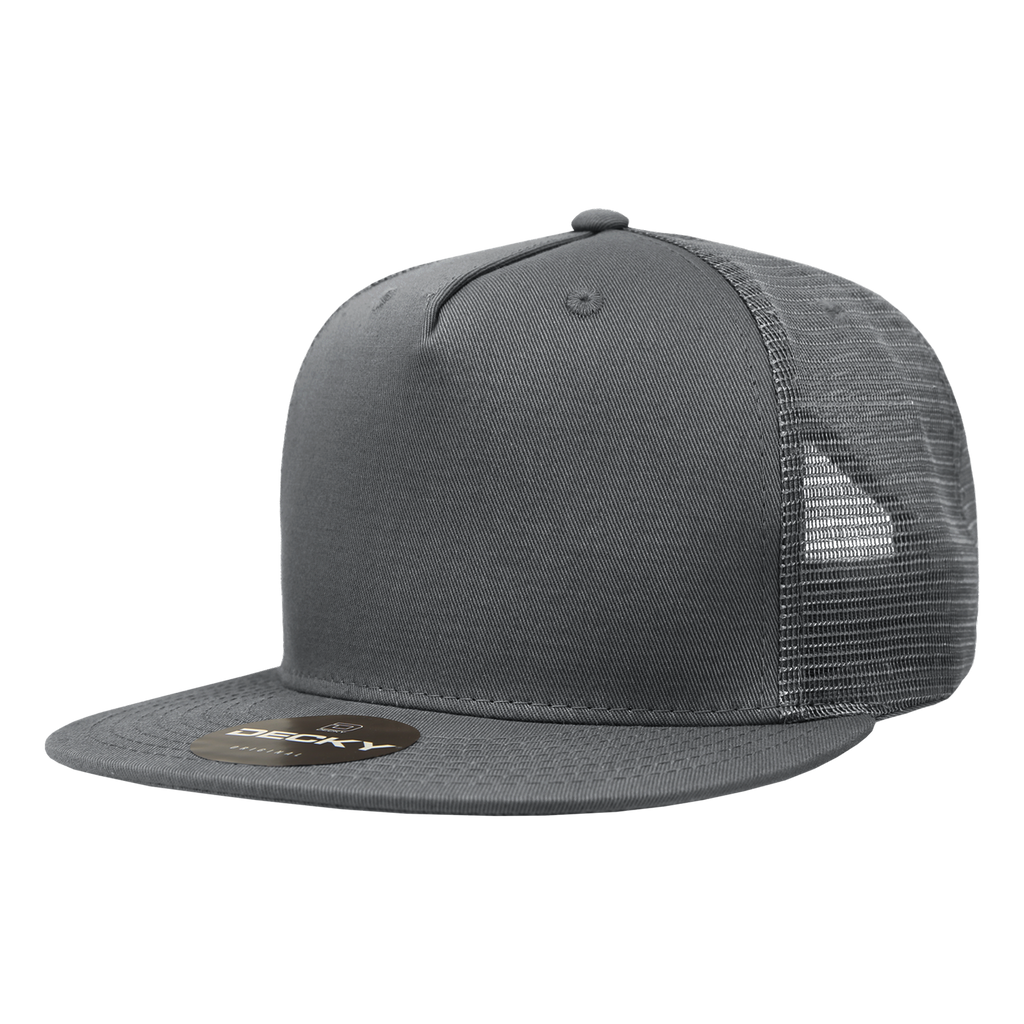 Decky 1040 5 Panel High Profile Structured Cotton Blend Trucker