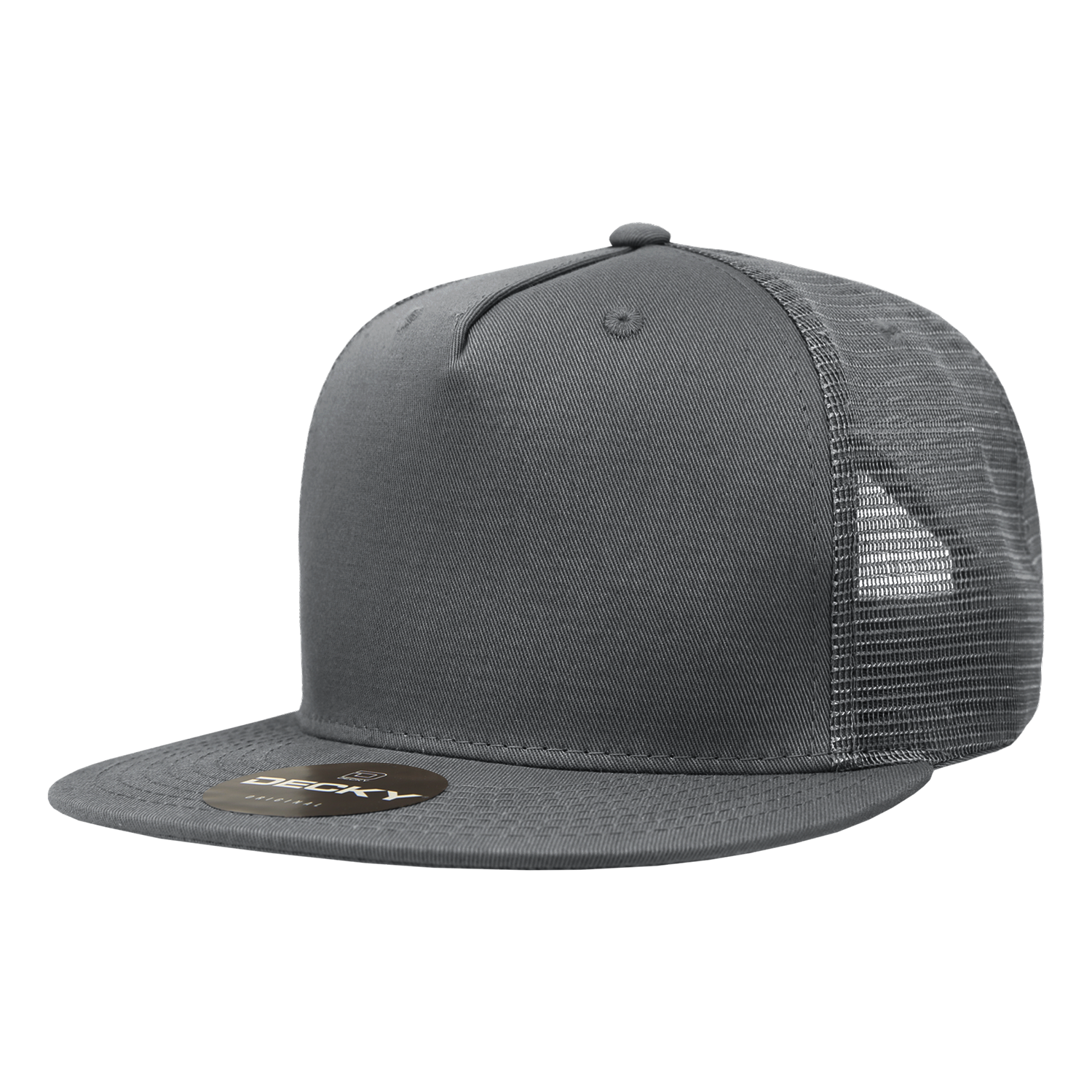 Decky 1040 5 Panel High Profile Structured Cotton Blend Trucker