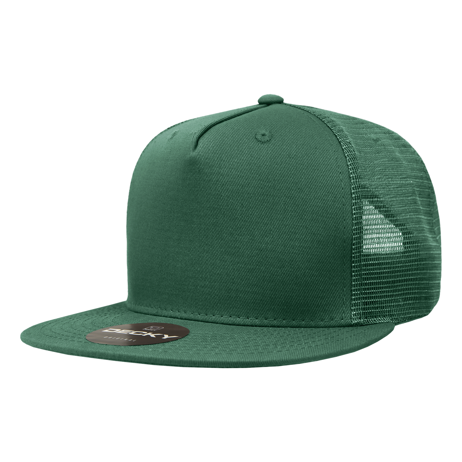 Decky 1040 5 Panel High Profile Structured Cotton Blend Trucker