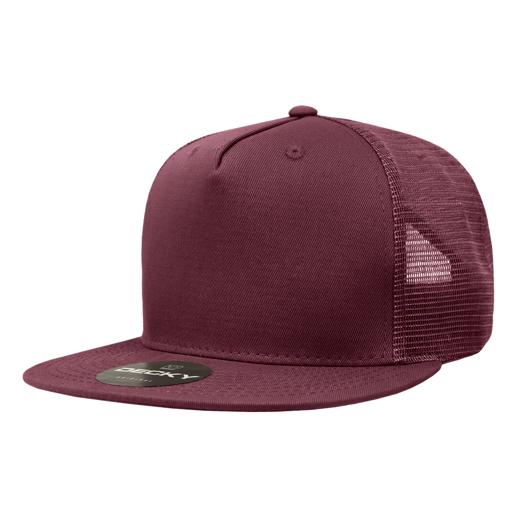 Decky 1040 5 Panel High Profile Structured Cotton Blend Trucker