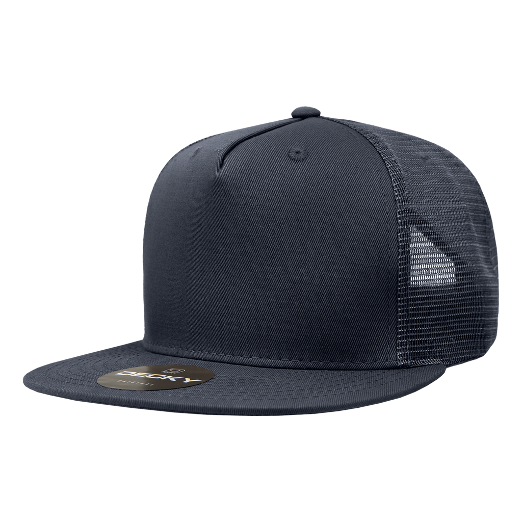 Decky 1040 5 Panel High Profile Structured Cotton Blend Trucker