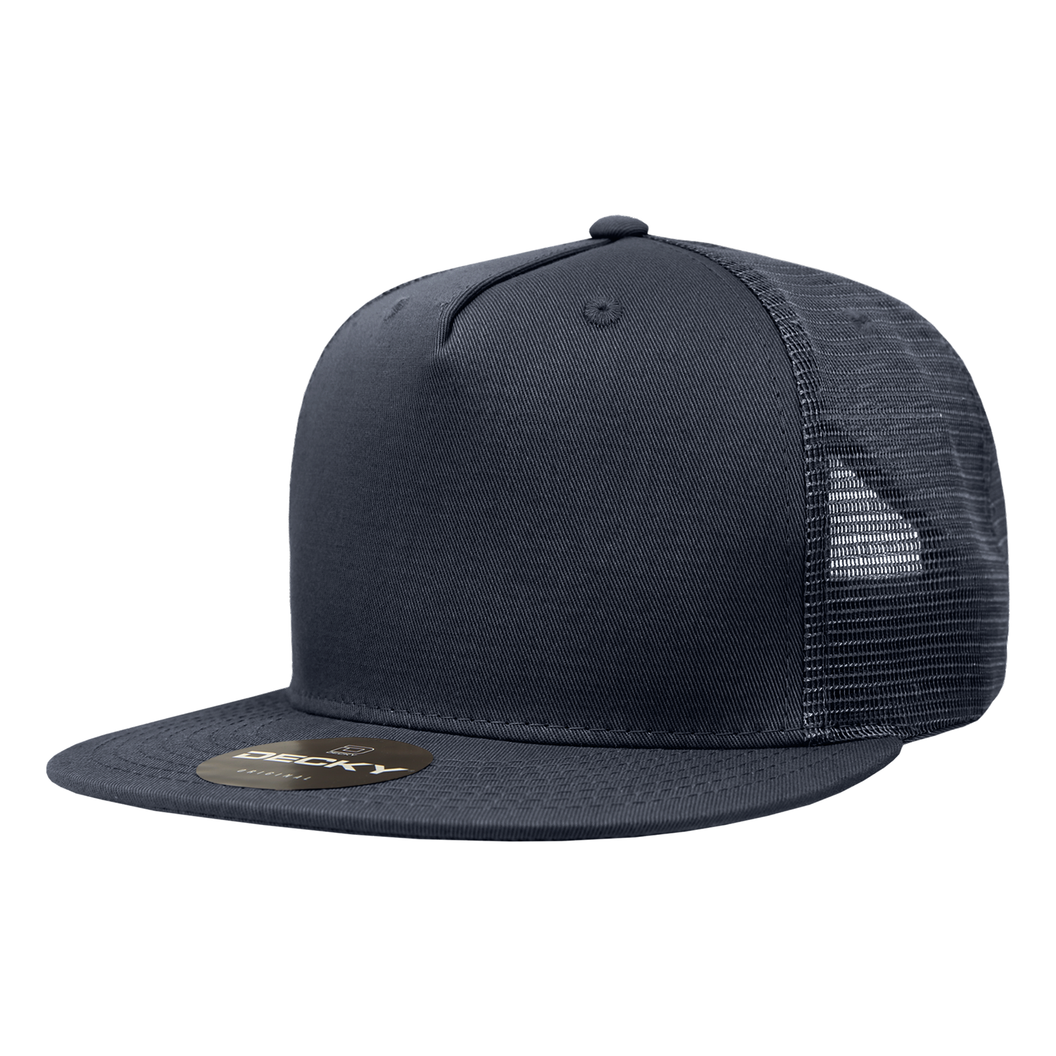 Decky 1040 5 Panel High Profile Structured Cotton Blend Trucker