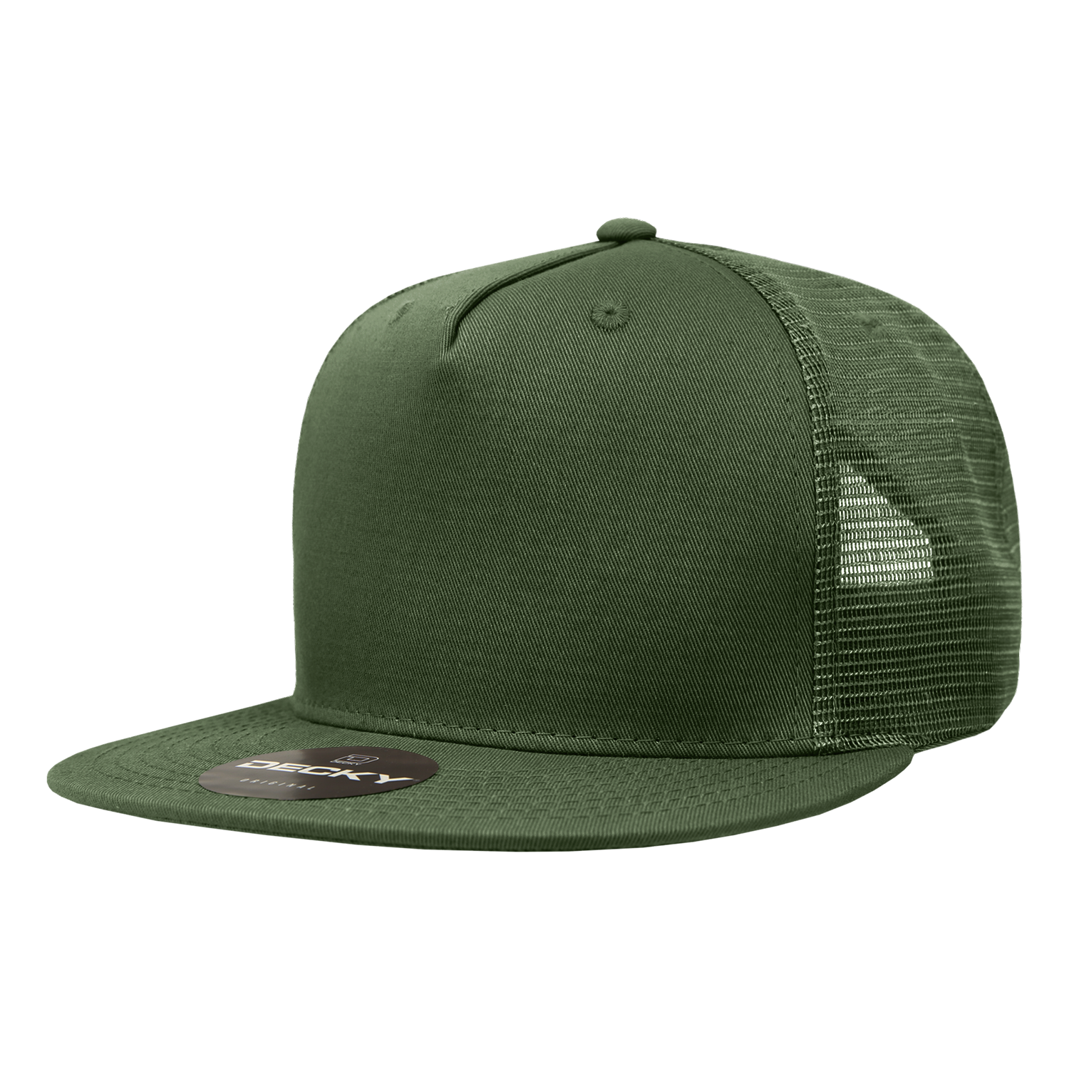 Decky 1040 5 Panel High Profile Structured Cotton Blend Trucker