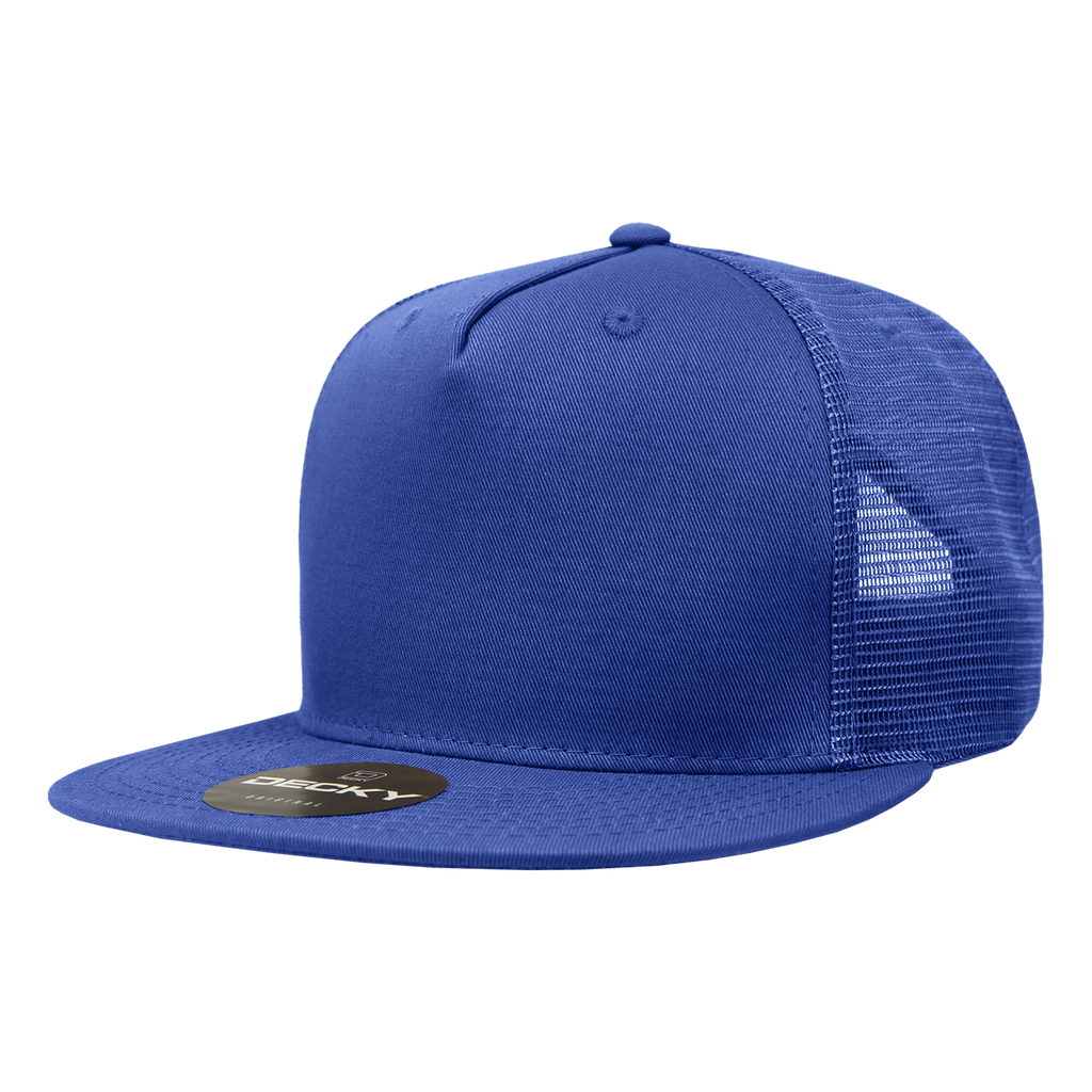 Decky 1040 5 Panel High Profile Structured Cotton Blend Trucker