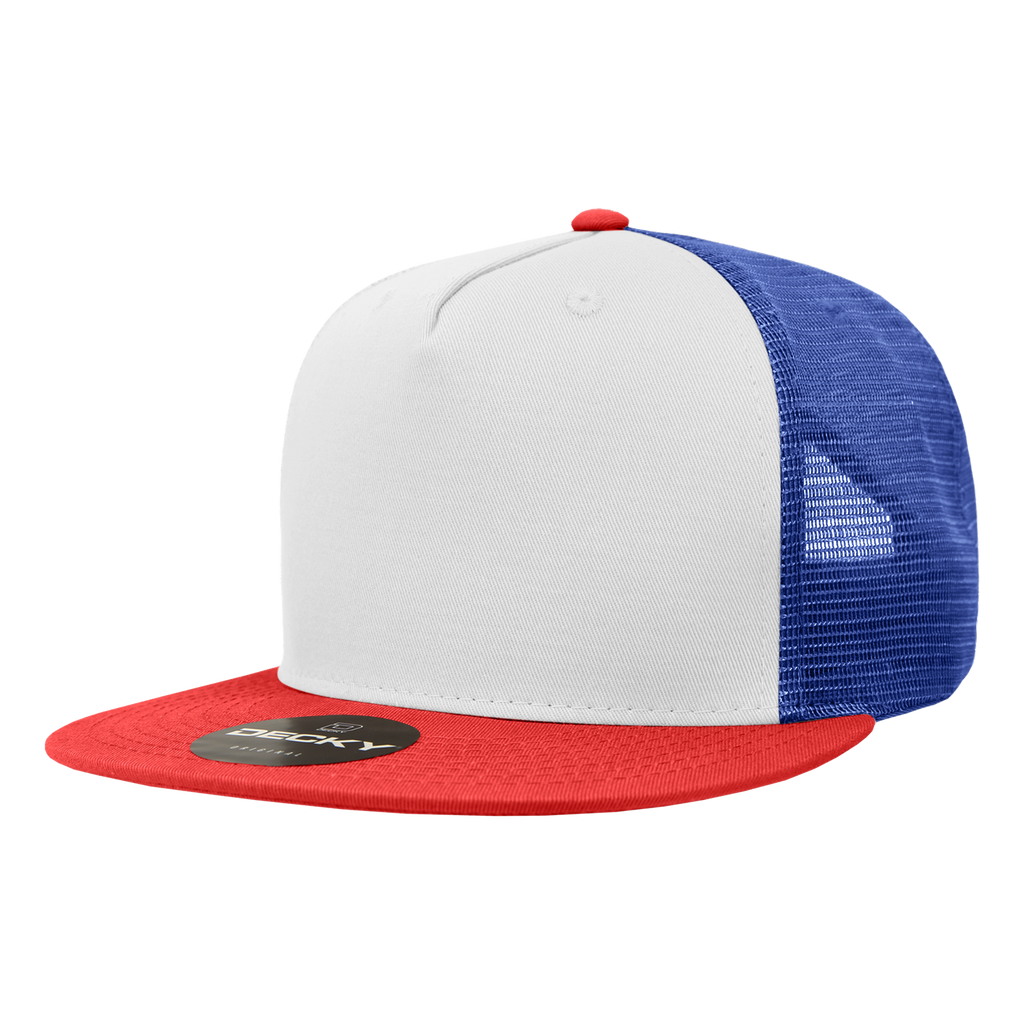 Decky 1040 5 Panel High Profile Structured Cotton Blend Trucker