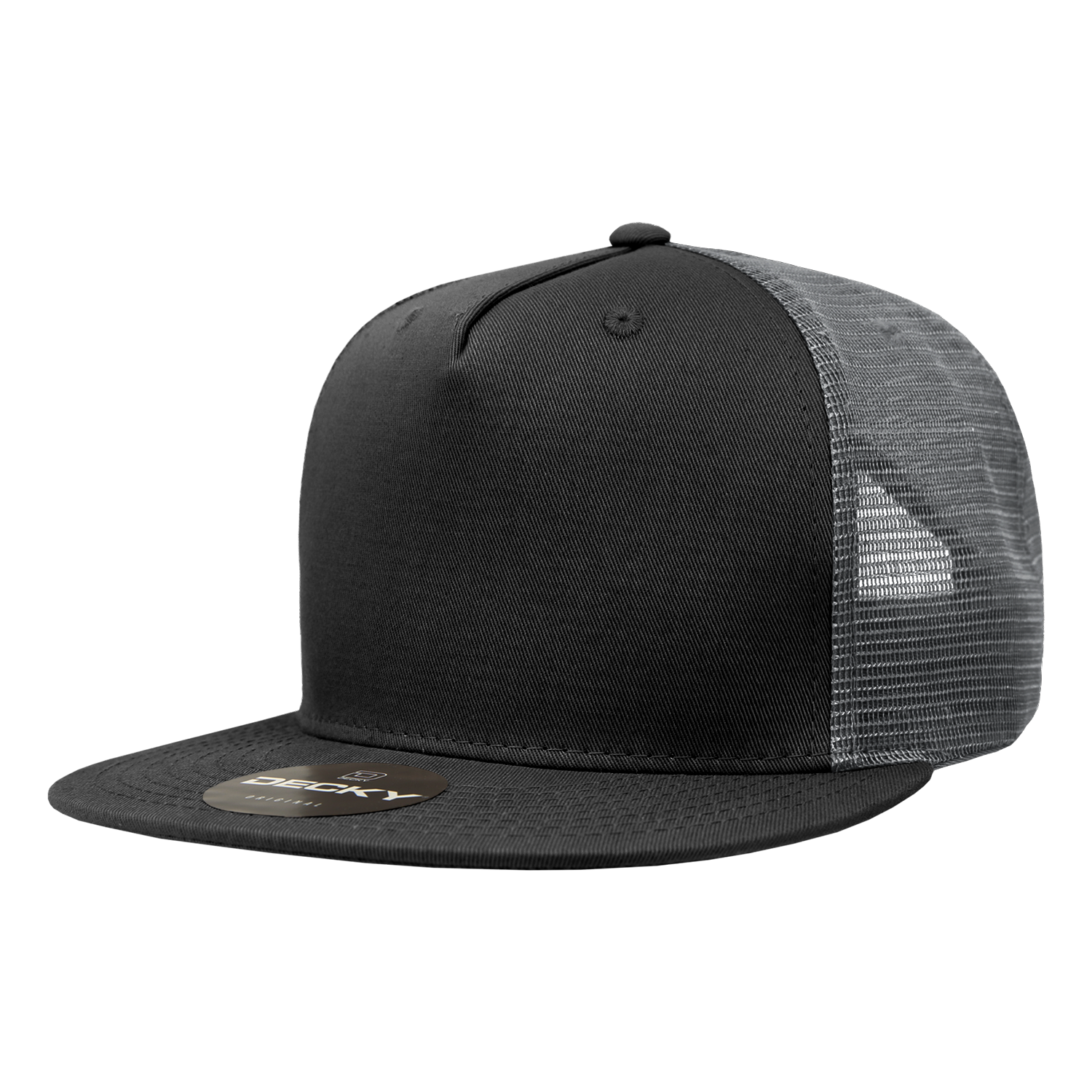 Decky 1040 5 Panel High Profile Structured Cotton Blend Trucker