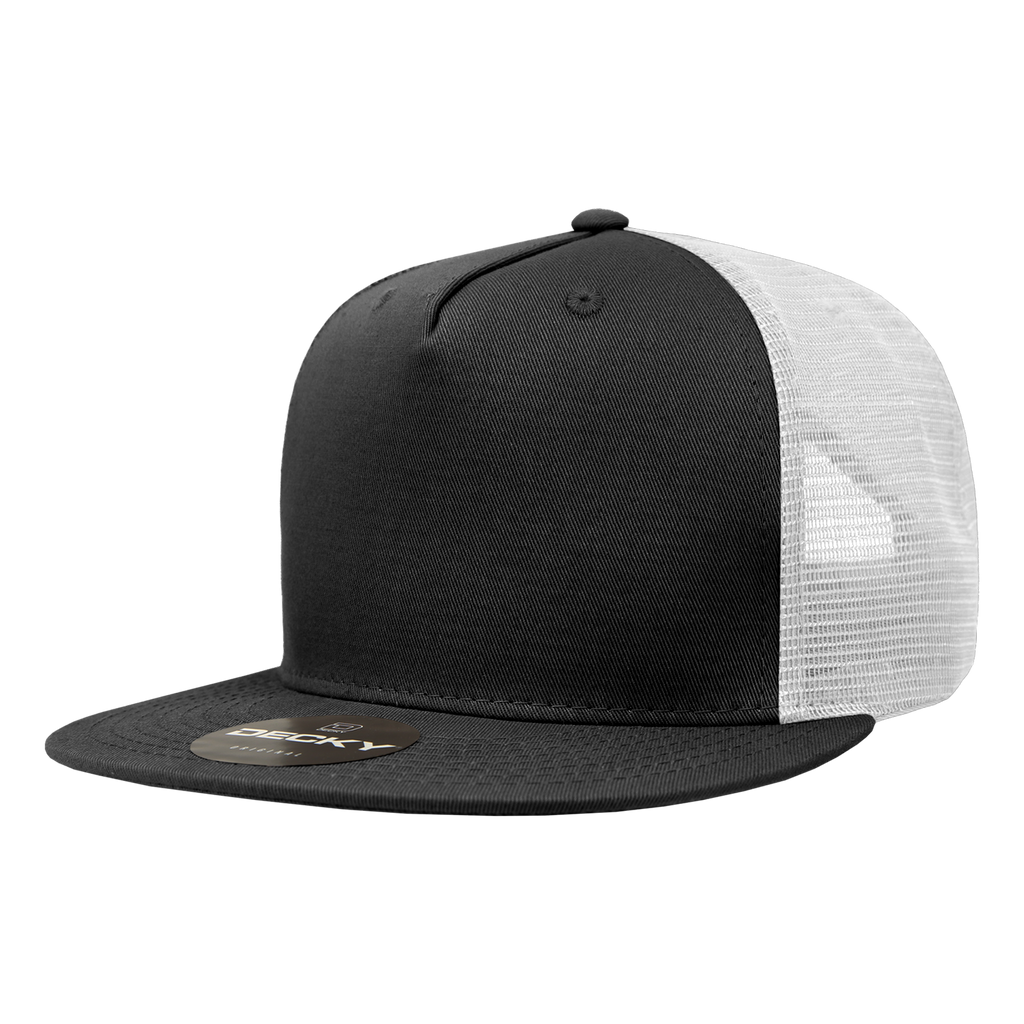 Decky 1040 5 Panel High Profile Structured Cotton Blend Trucker
