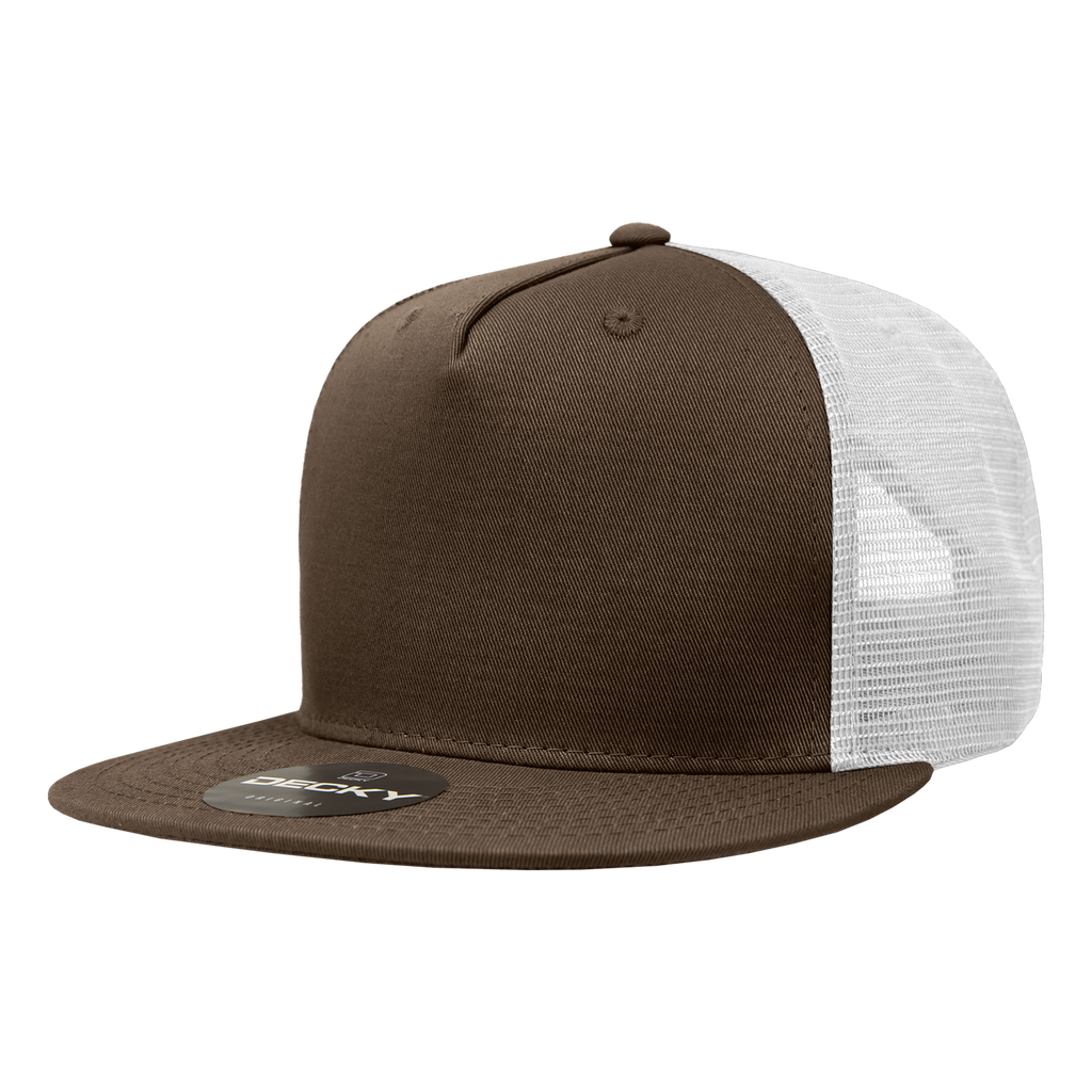 Decky 1040 5 Panel High Profile Structured Cotton Blend Trucker