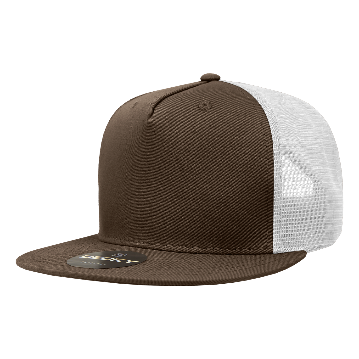 Decky 1040 5 Panel High Profile Structured Cotton Blend Trucker