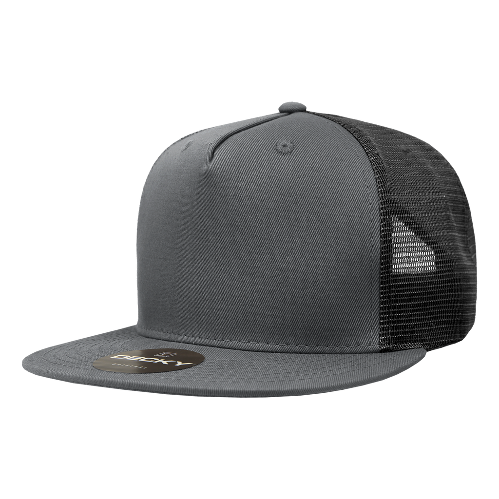 Decky 1040 5 Panel High Profile Structured Cotton Blend Trucker
