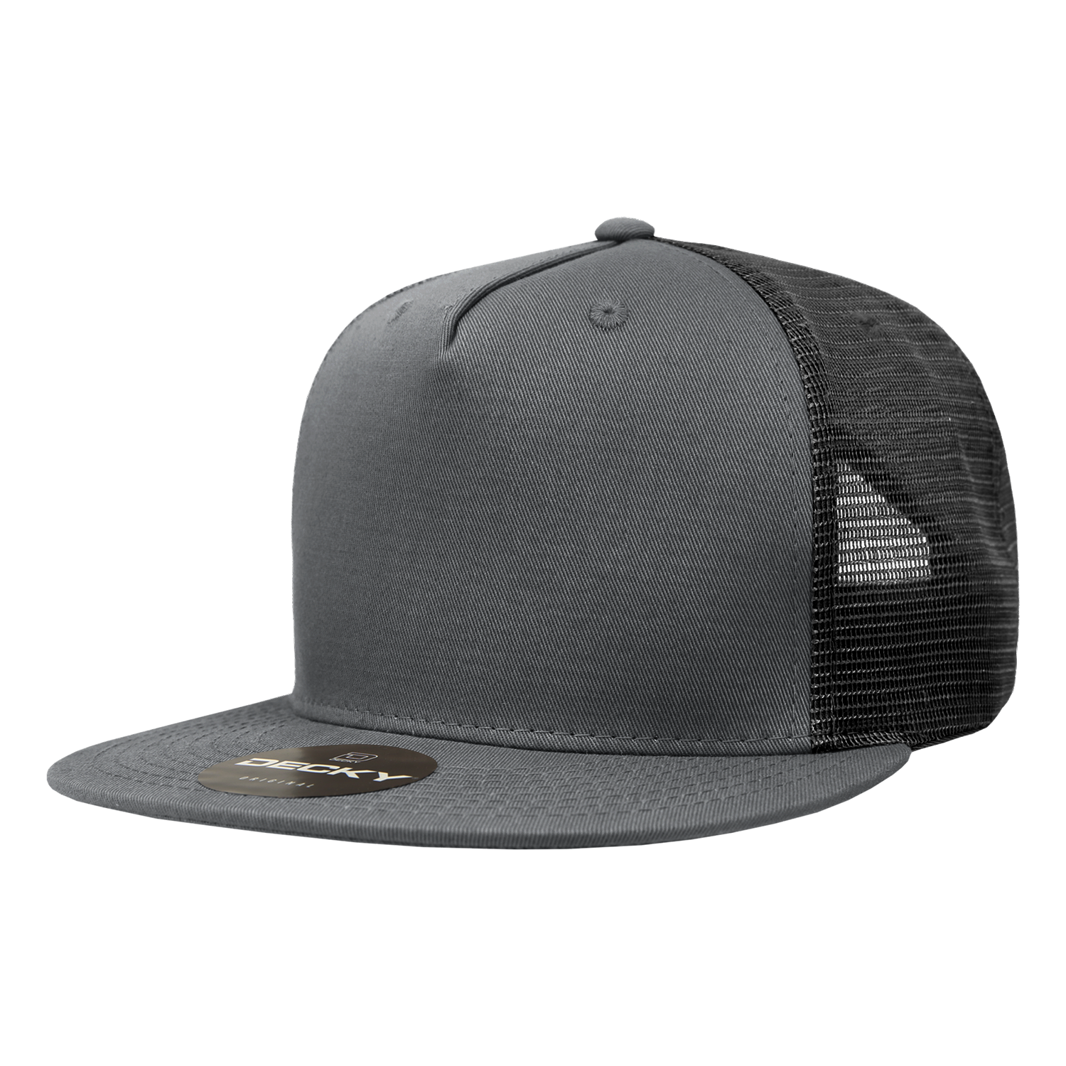 Decky 1040 5 Panel High Profile Structured Cotton Blend Trucker