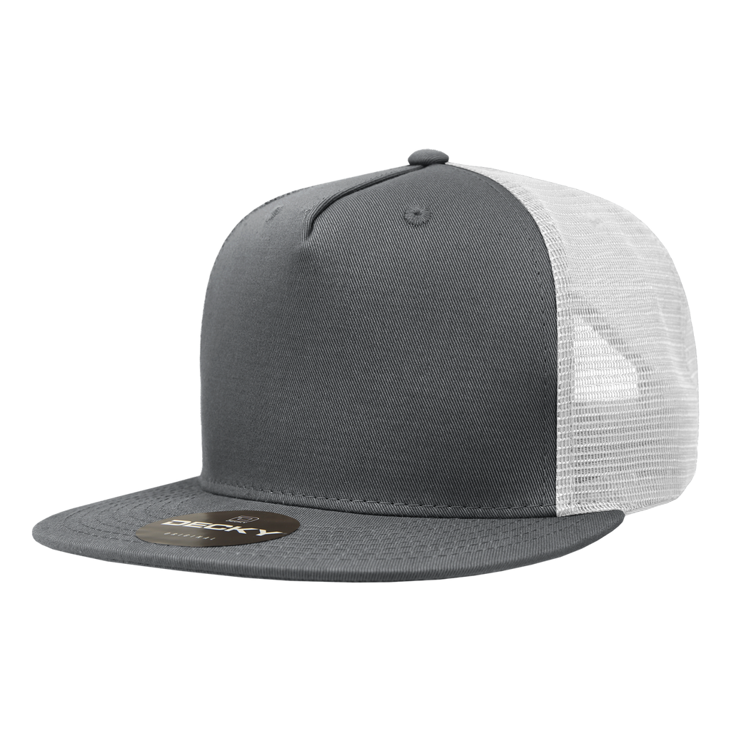 Decky 1040 5 Panel High Profile Structured Cotton Blend Trucker