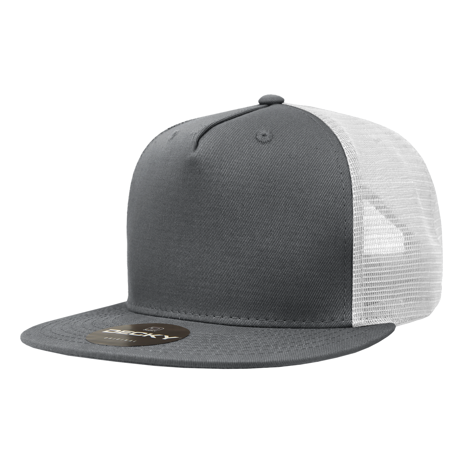 Decky 1040 5 Panel High Profile Structured Cotton Blend Trucker