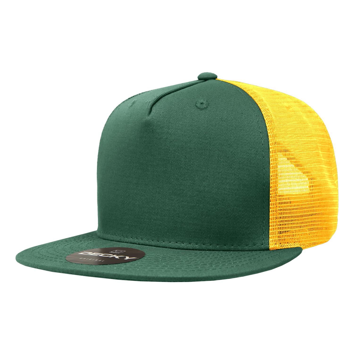 Decky 1040 5 Panel High Profile Structured Cotton Blend Trucker