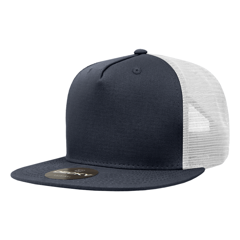Decky 1040 5 Panel High Profile Structured Cotton Blend Trucker