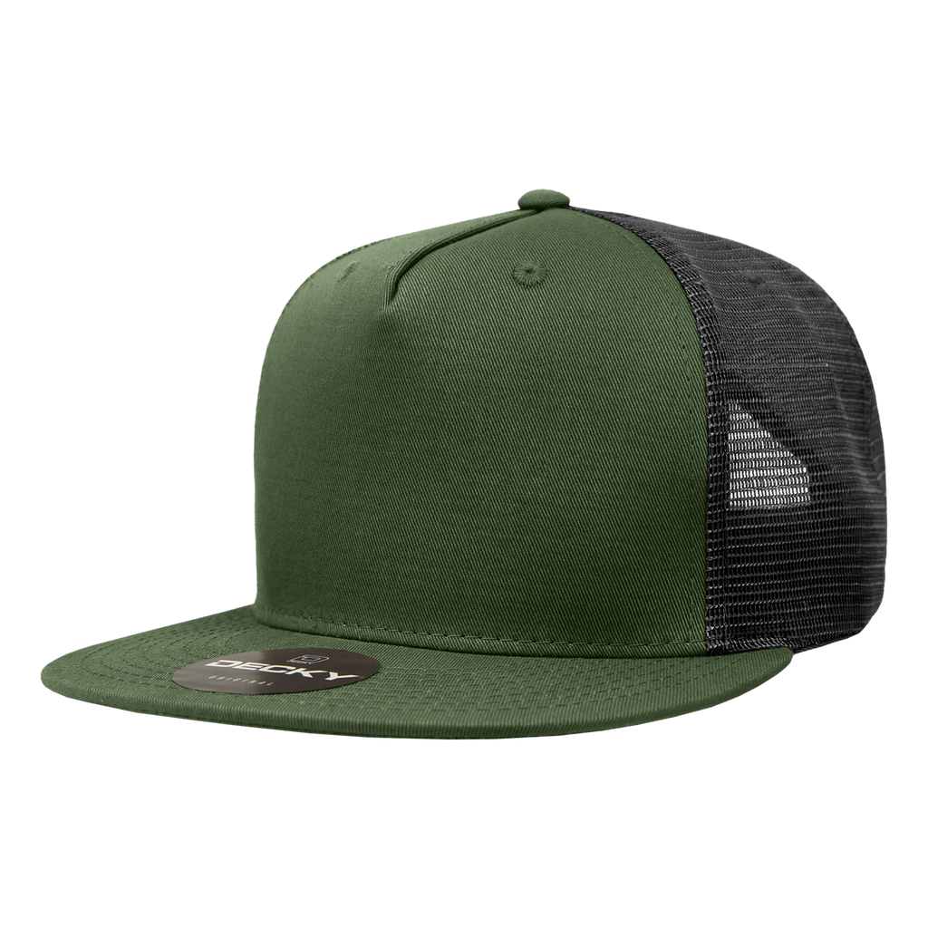 Decky 1040 5 Panel High Profile Structured Cotton Blend Trucker