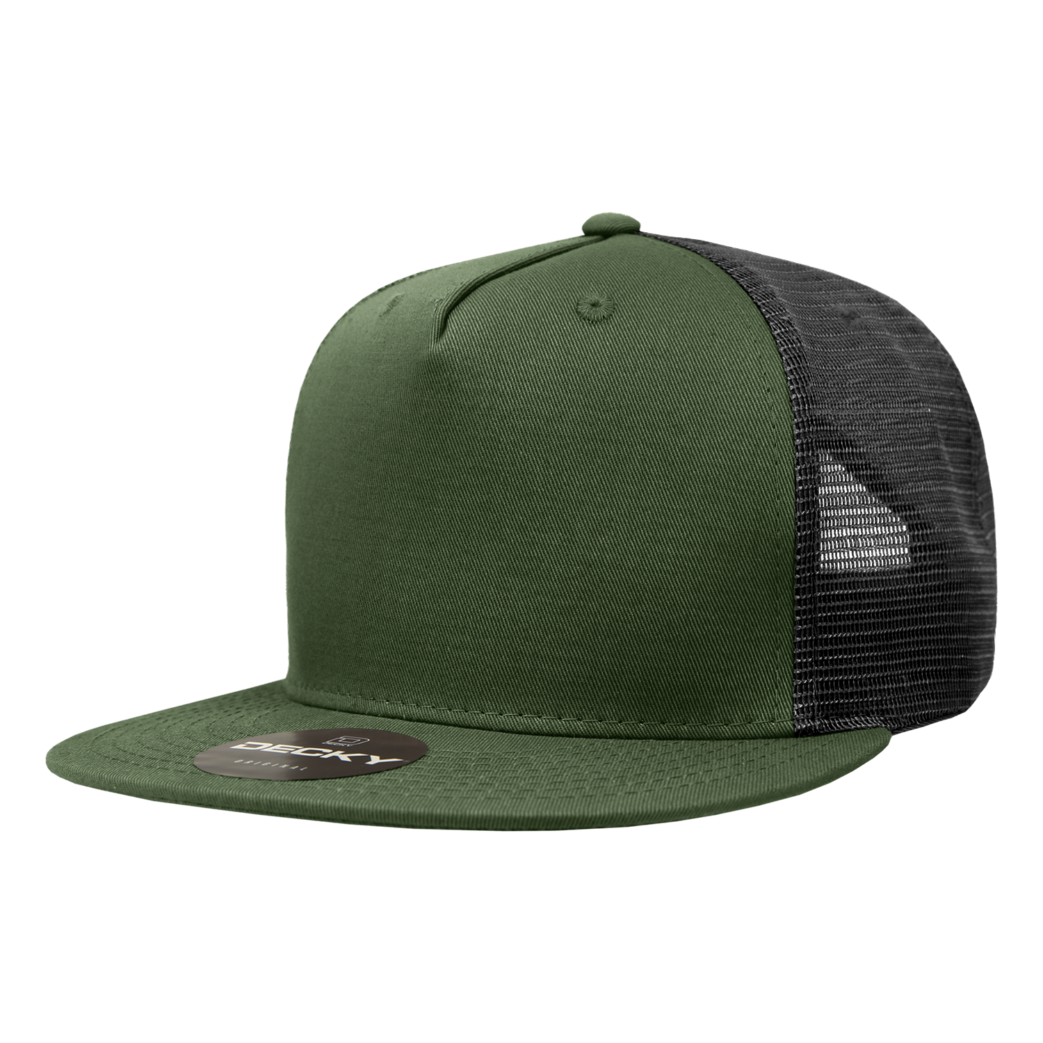 Decky 1040 5 Panel High Profile Structured Cotton Blend Trucker