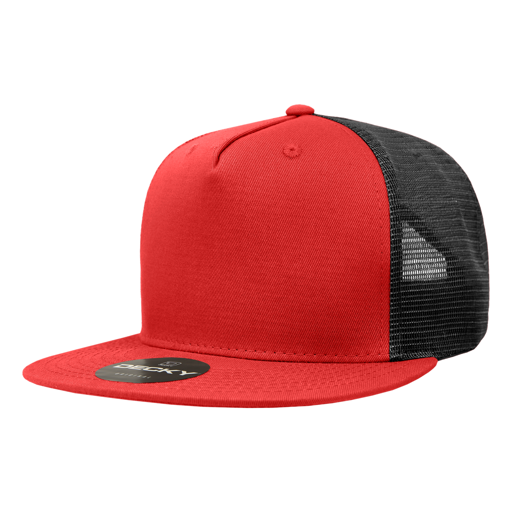 Decky 1040 5 Panel High Profile Structured Cotton Blend Trucker