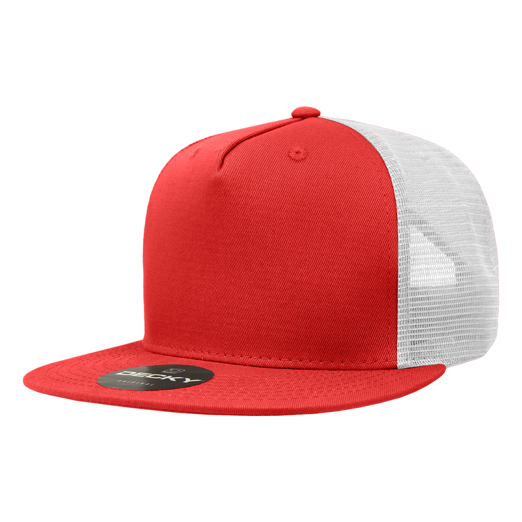 Decky 1040 5 Panel High Profile Structured Cotton Blend Trucker