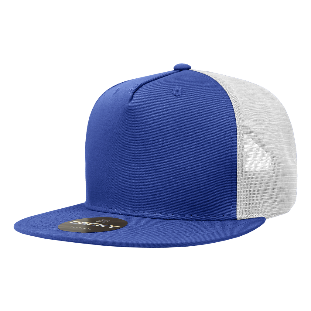 Decky 1040 5 Panel High Profile Structured Cotton Blend Trucker