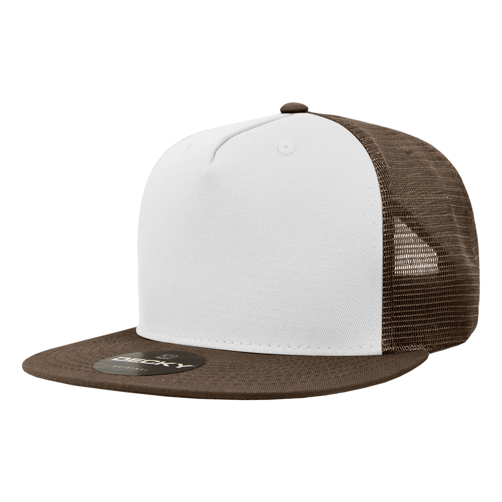 Decky 1040 5 Panel High Profile Structured Cotton Blend Trucker