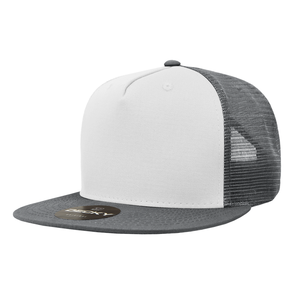 Decky 1040 5 Panel High Profile Structured Cotton Blend Trucker