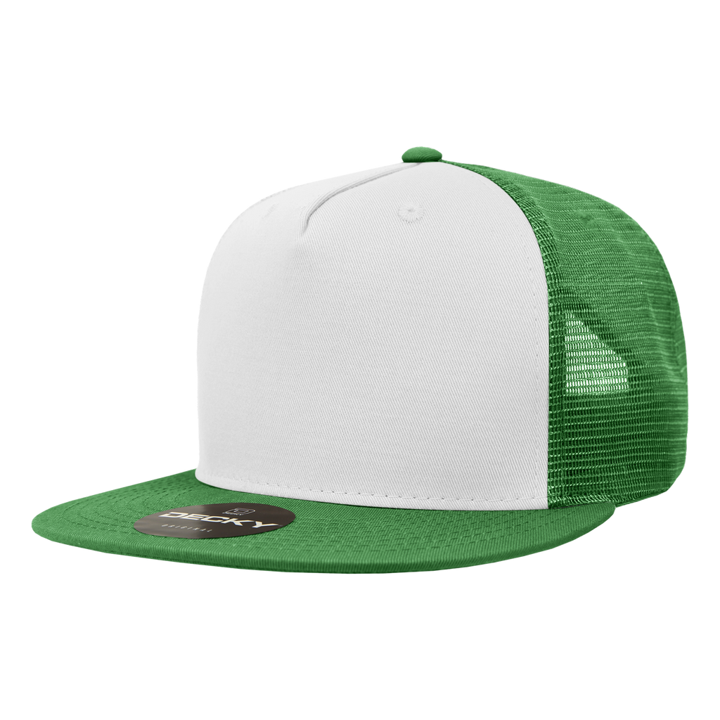 Decky 1040 5 Panel High Profile Structured Cotton Blend Trucker