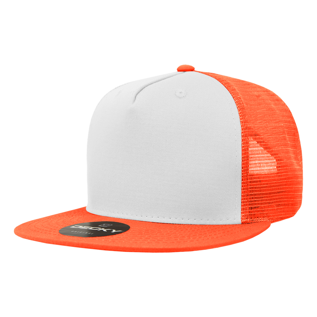 Decky 1040 5 Panel High Profile Structured Cotton Blend Trucker