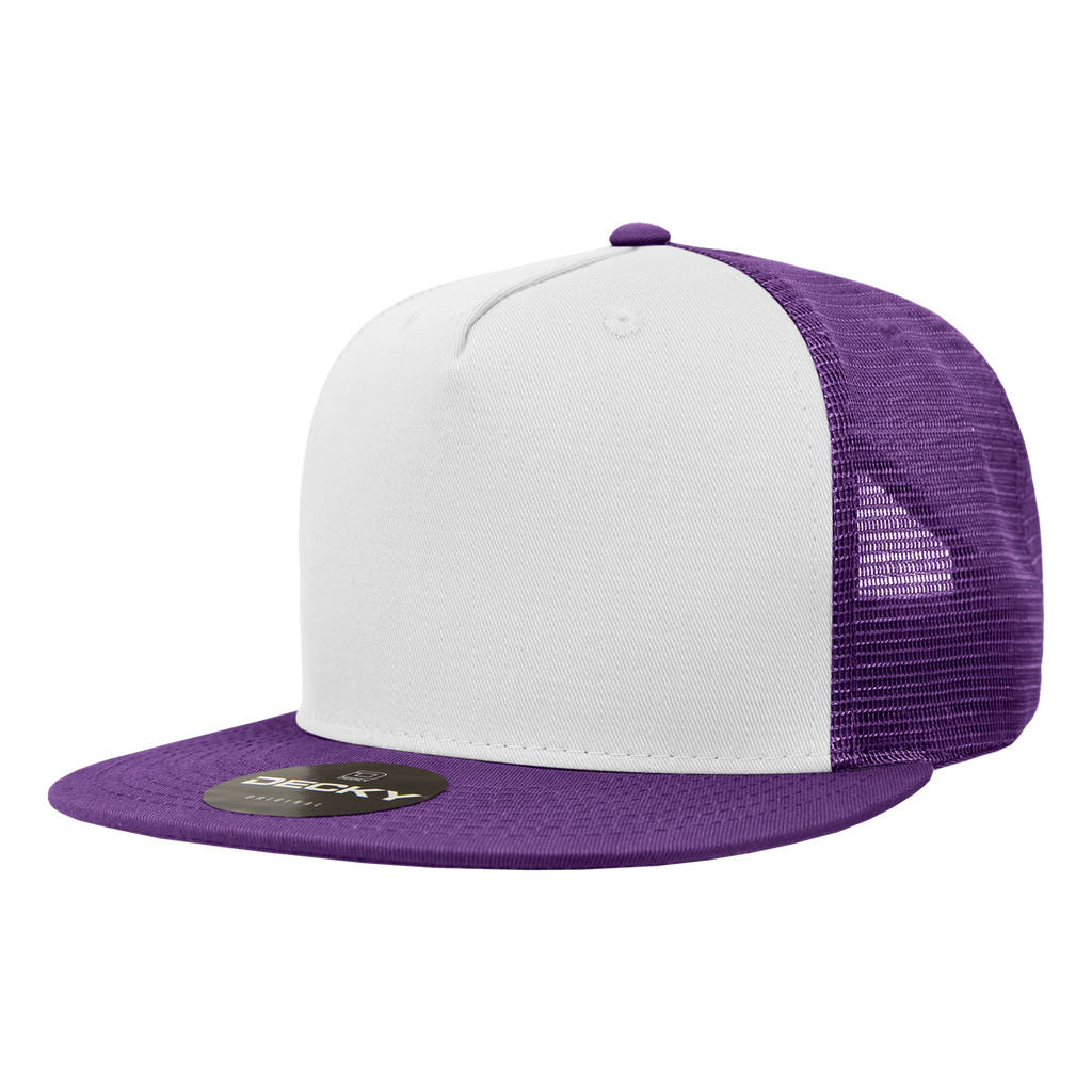 Decky 1040 5 Panel High Profile Structured Cotton Blend Trucker